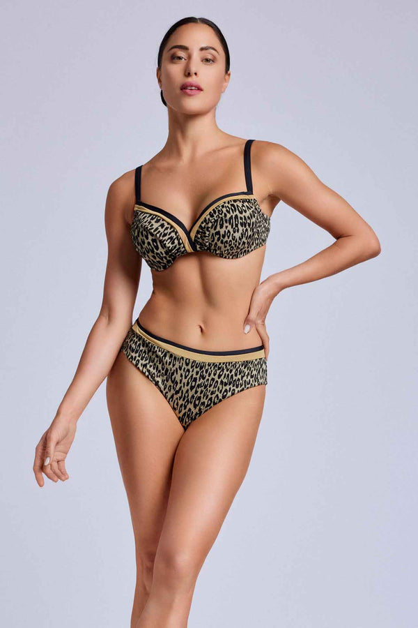 LEOPARD-BIKINI MIT BÜGEL