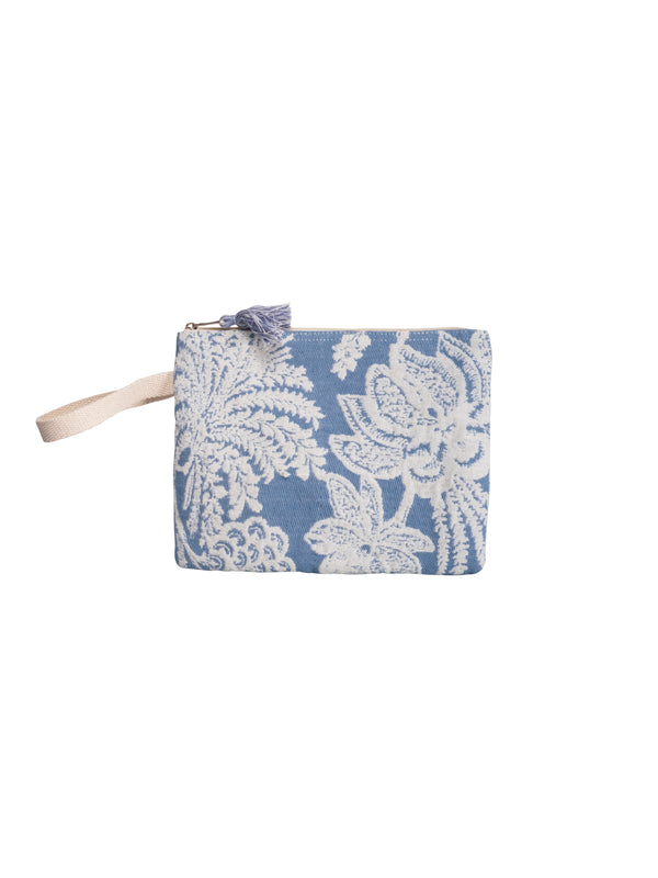 BESTICKTE BLUMEN-CLUTCH