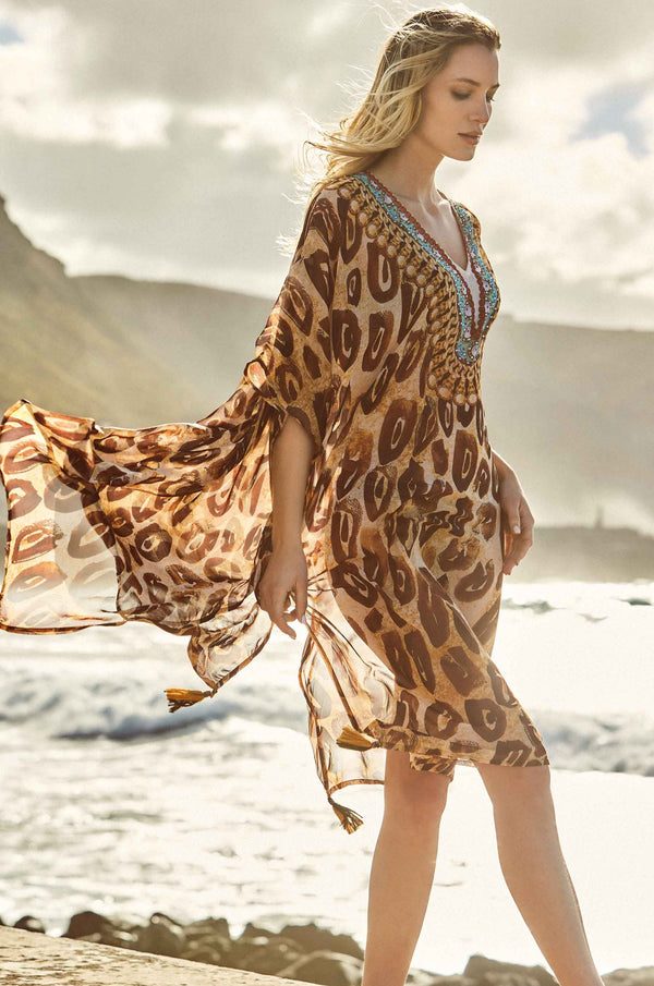 LEOPARDEN-PONCHO